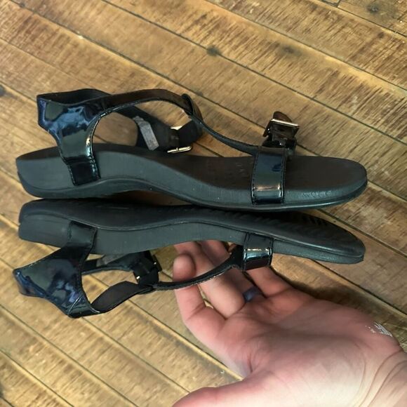 Vionic black Adrian arch support strappy sandals size 8 - Picture 5 of 6